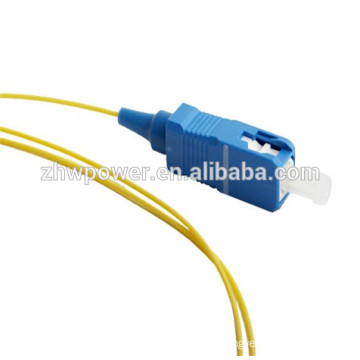 OEM 0.9mm fiber optic pigtail sc apc pigtail, sc upc simplex optical fiber pigtail made in China